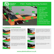 Load image into Gallery viewer, Aluminium Glazing Bar Rafter Gasket Systems