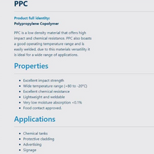 Load image into Gallery viewer, Polypropylene Sheet